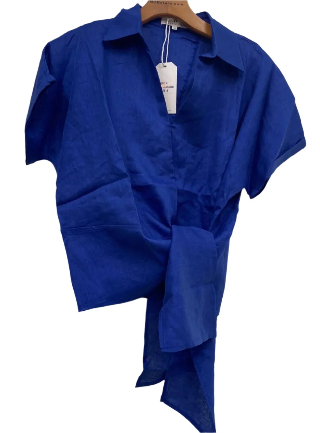 Baker Linen Shirt Cobalt Blue
