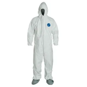 DuPont™ Tyvek® 400 Coverall with Attached Hood and Boots, White, 3X-Large, TY122S-3XL