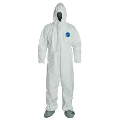 DuPont™ Tyvek® 400 Coverall with Attached Hood and Boots, White, 3X-Large, TY122S-3XL