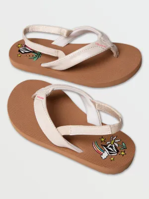 Girls Vicky Sandal - Star White
