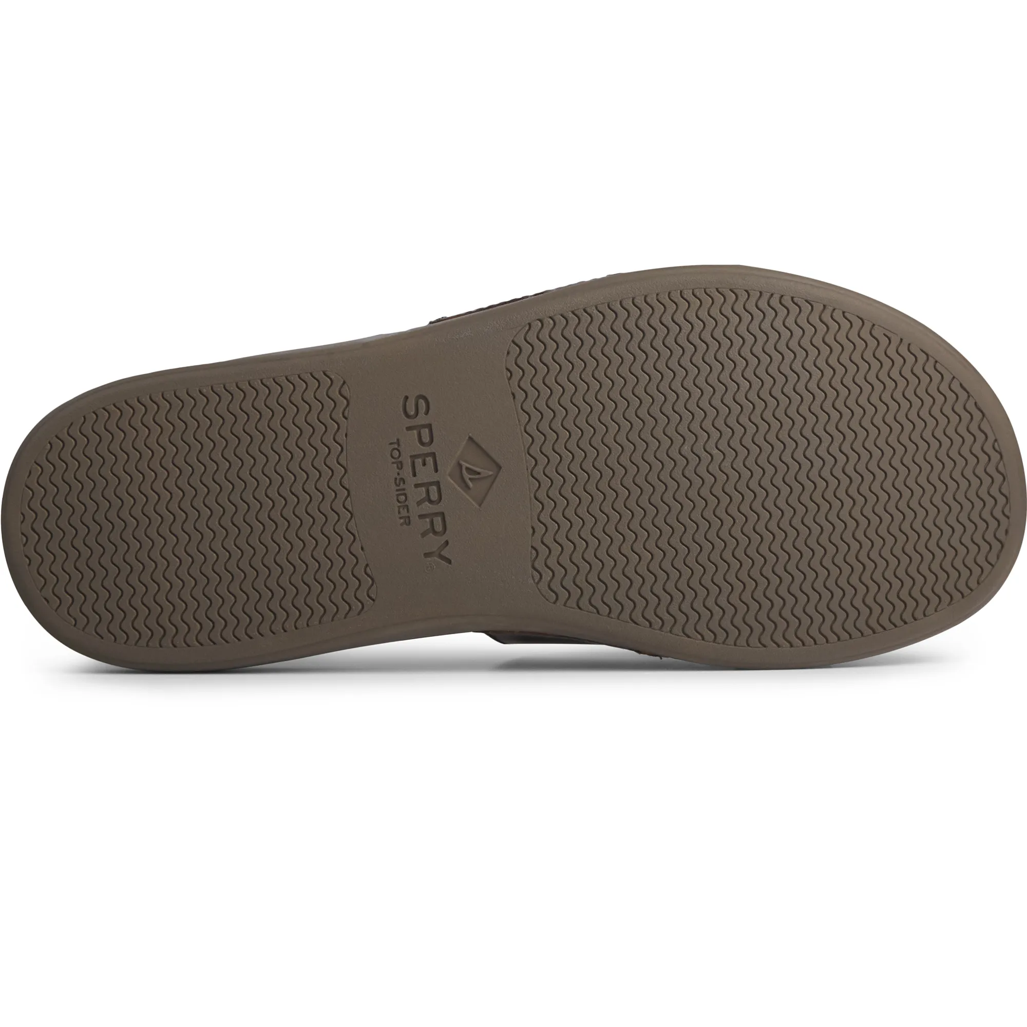 Men's PLUSHWAVE Dock Slide Leather Sandal -  Brown (STS22215)