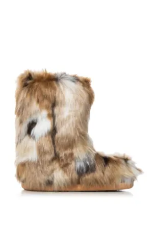 NADIANNA-BROWN FLAT BOOTIE