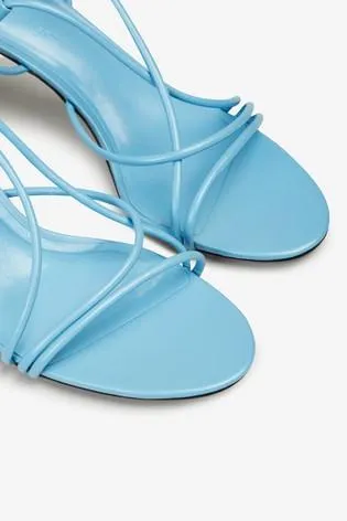 Next Blue Strappy Womens Sandals