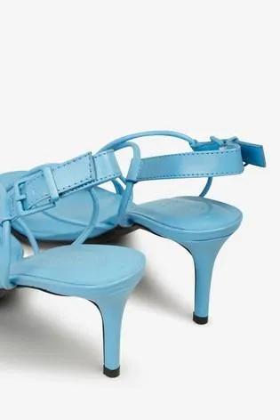 Next Blue Strappy Womens Sandals