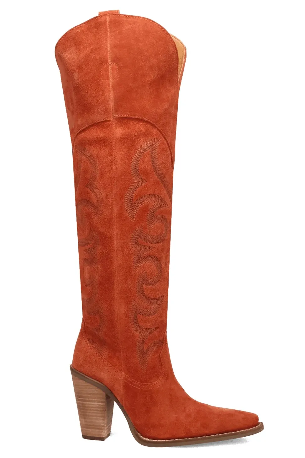 Primadonna Suede Boot in Rust