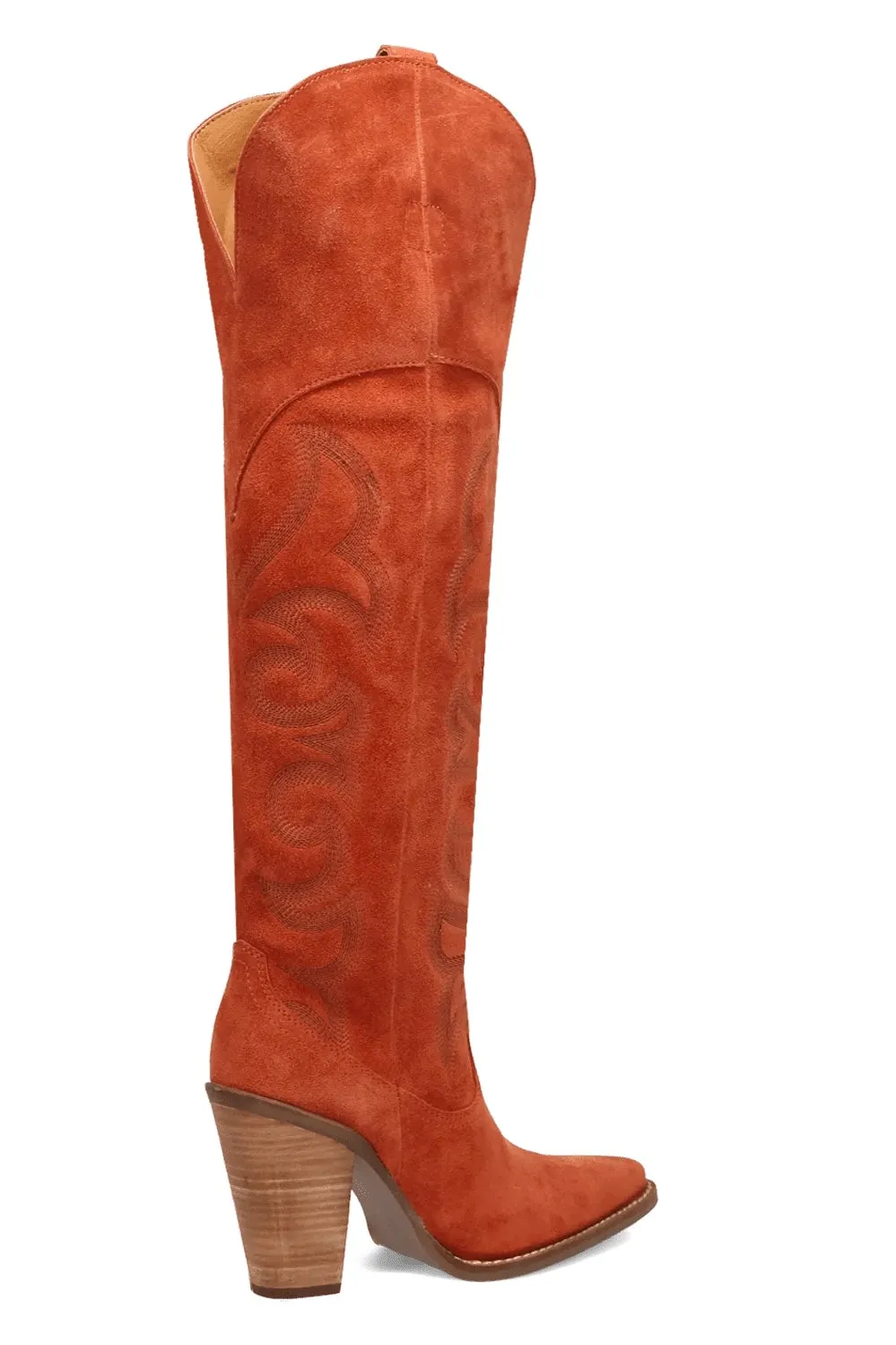 Primadonna Suede Boot in Rust