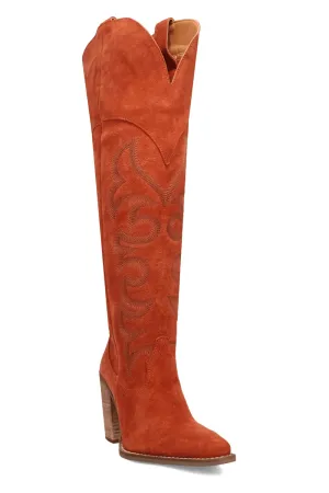 Primadonna Suede Boot in Rust