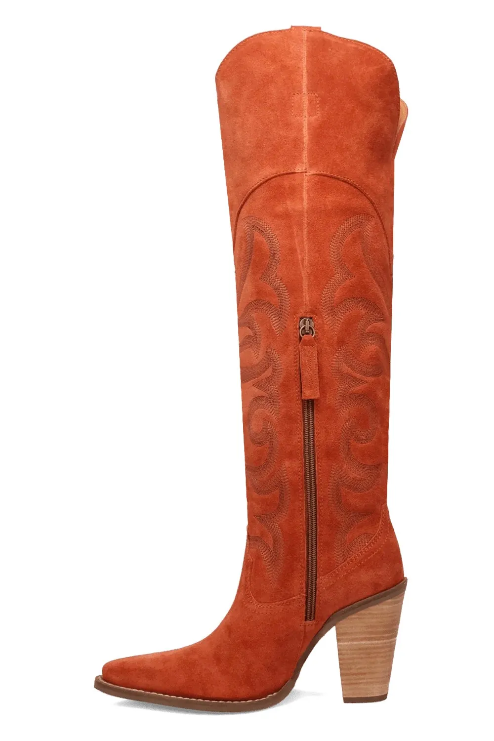 Primadonna Suede Boot in Rust