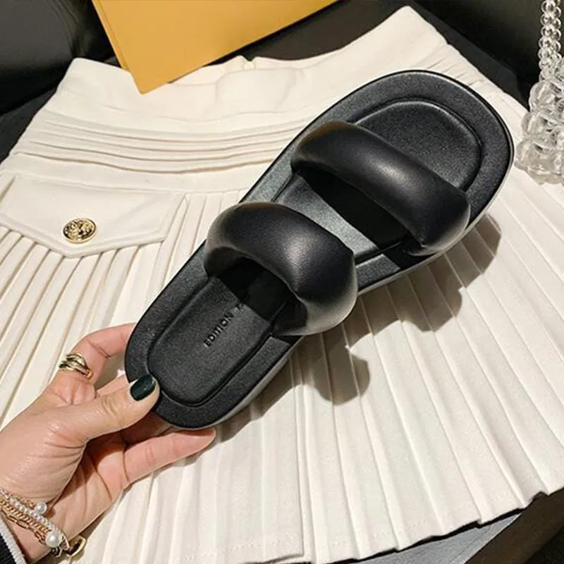Puffy Dual Vamp Slide Sandals