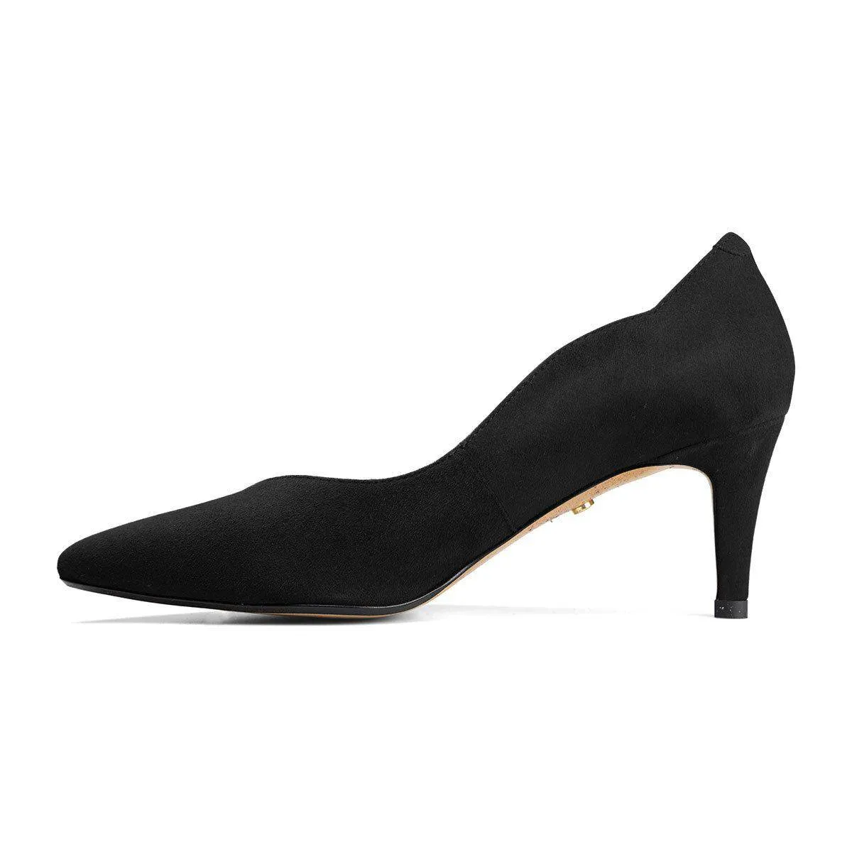 Van Dal Stella 3501 1002 Ladies Black Suede Slip On Heels
