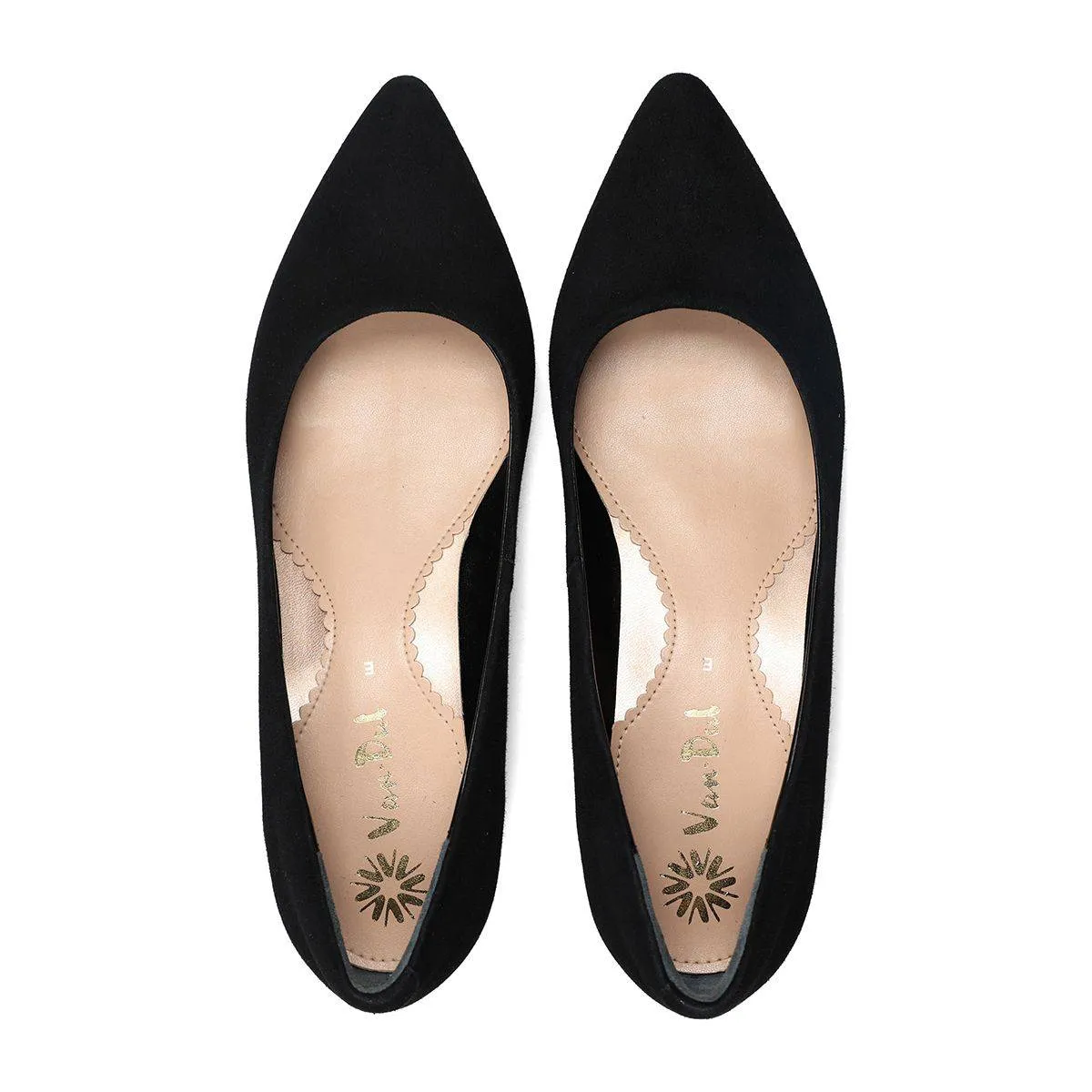 Van Dal Stella 3501 1002 Ladies Black Suede Slip On Heels