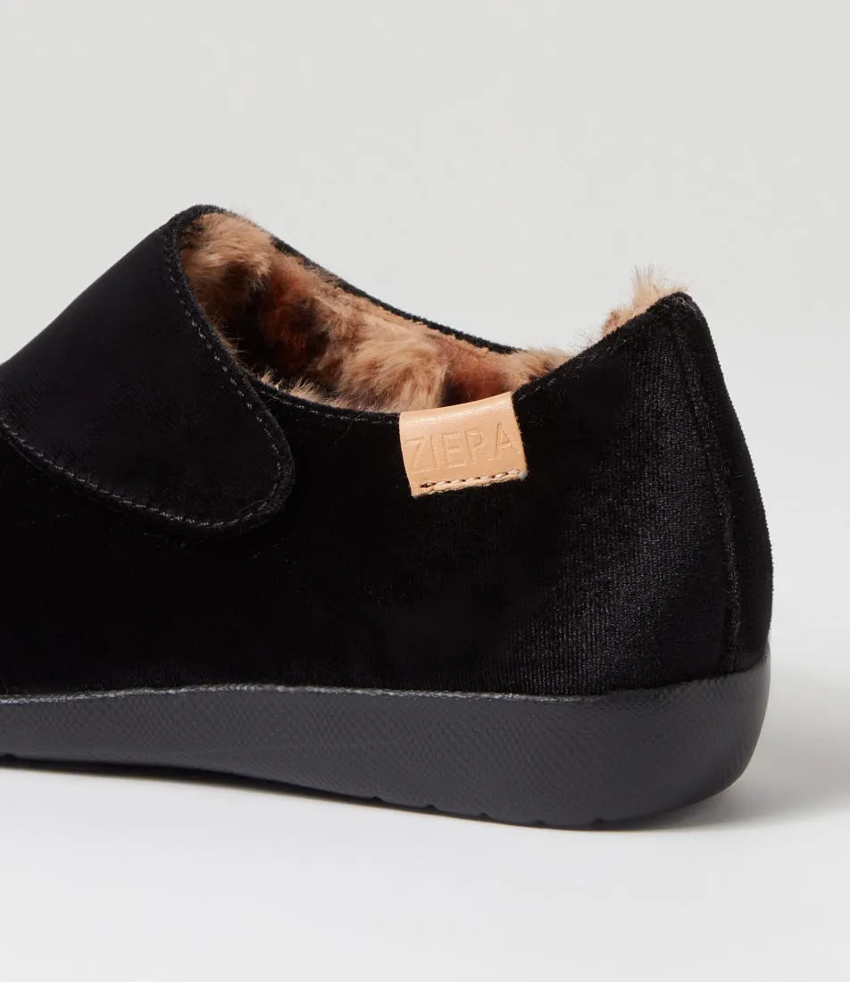 ZIERA FLISS BLACK VELVET