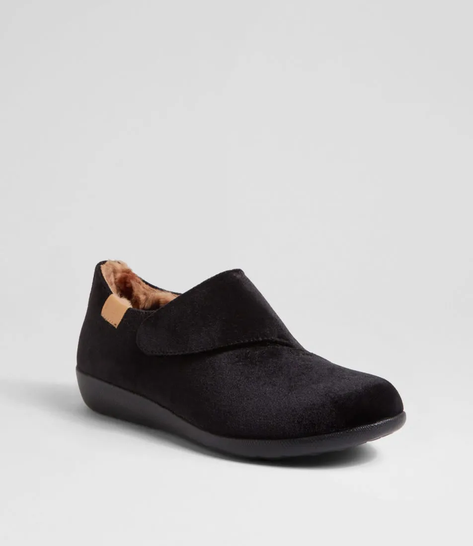 ZIERA FLISS BLACK VELVET